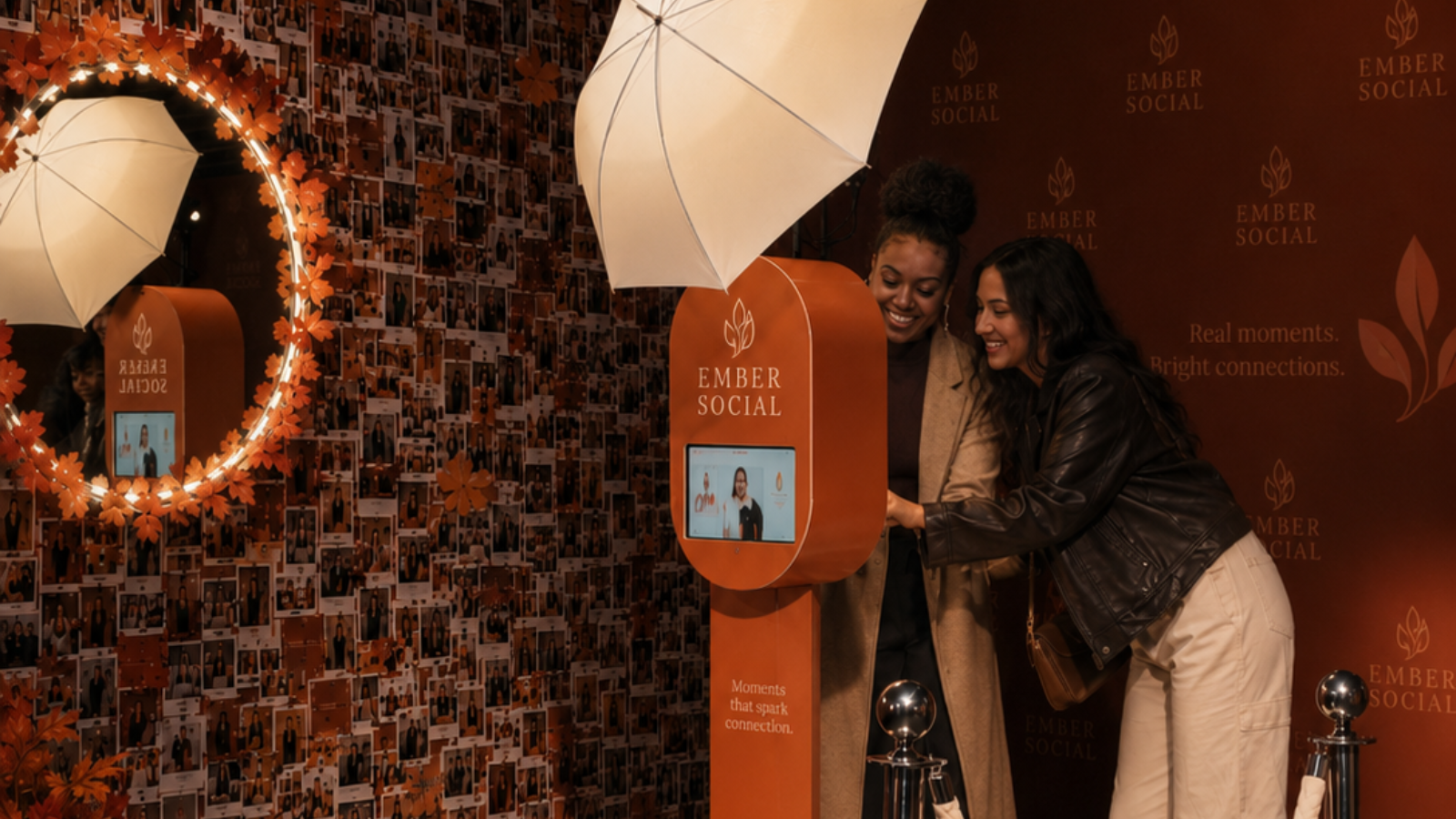 Ember Social branded photo booth experiential activation
