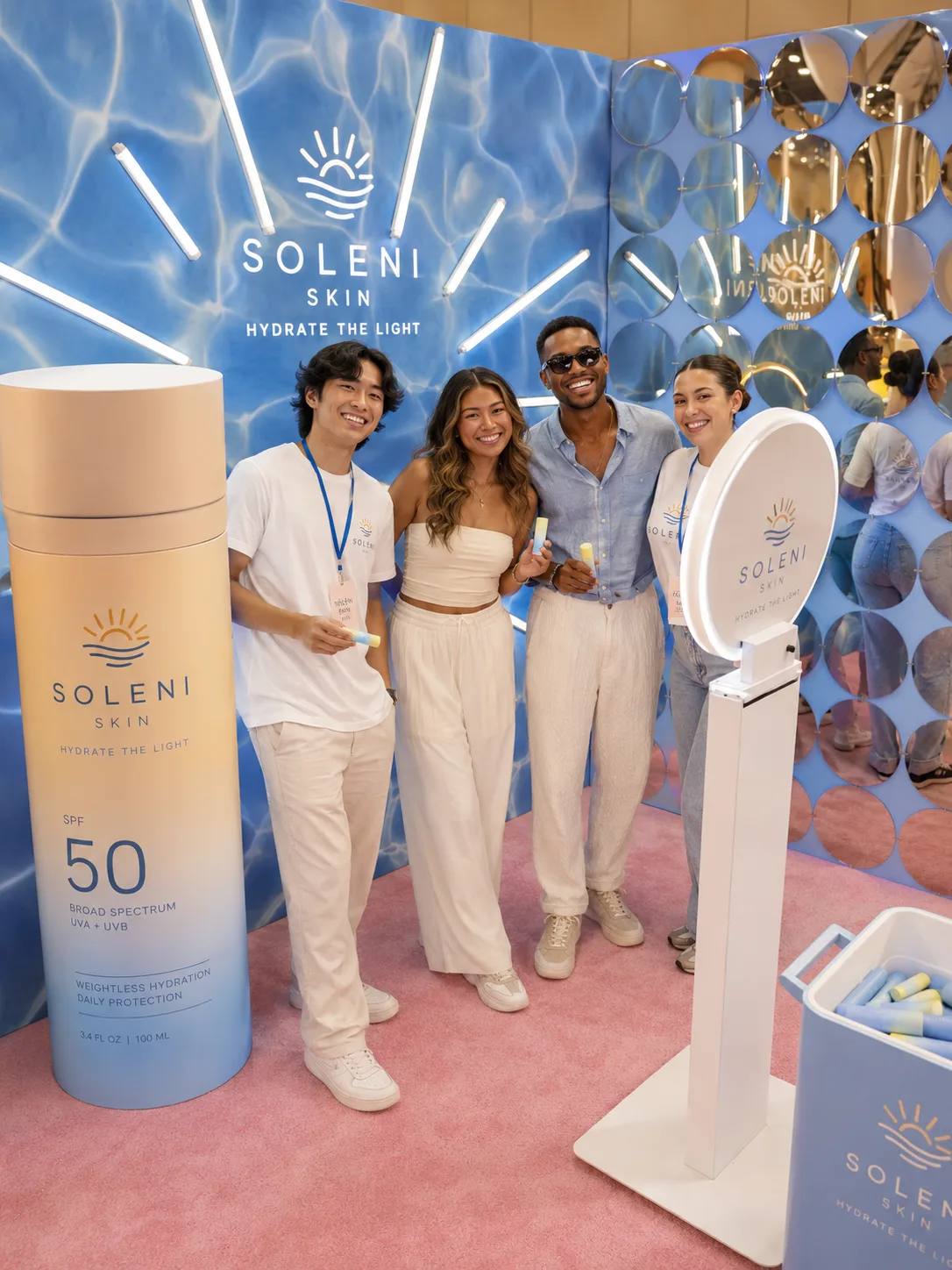 Content capture at Soleni Skin brand activation